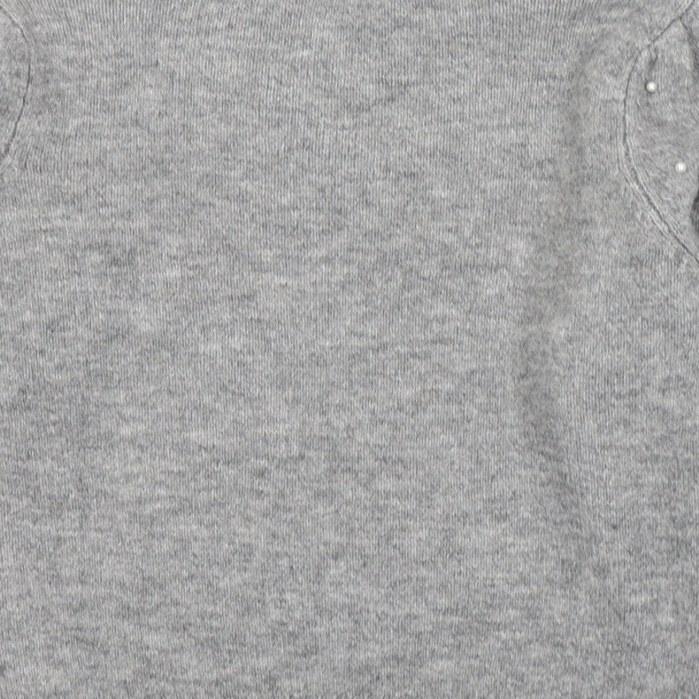 Primark Womens Grey Round Neck  Polyester Pullover Jumper Size XS