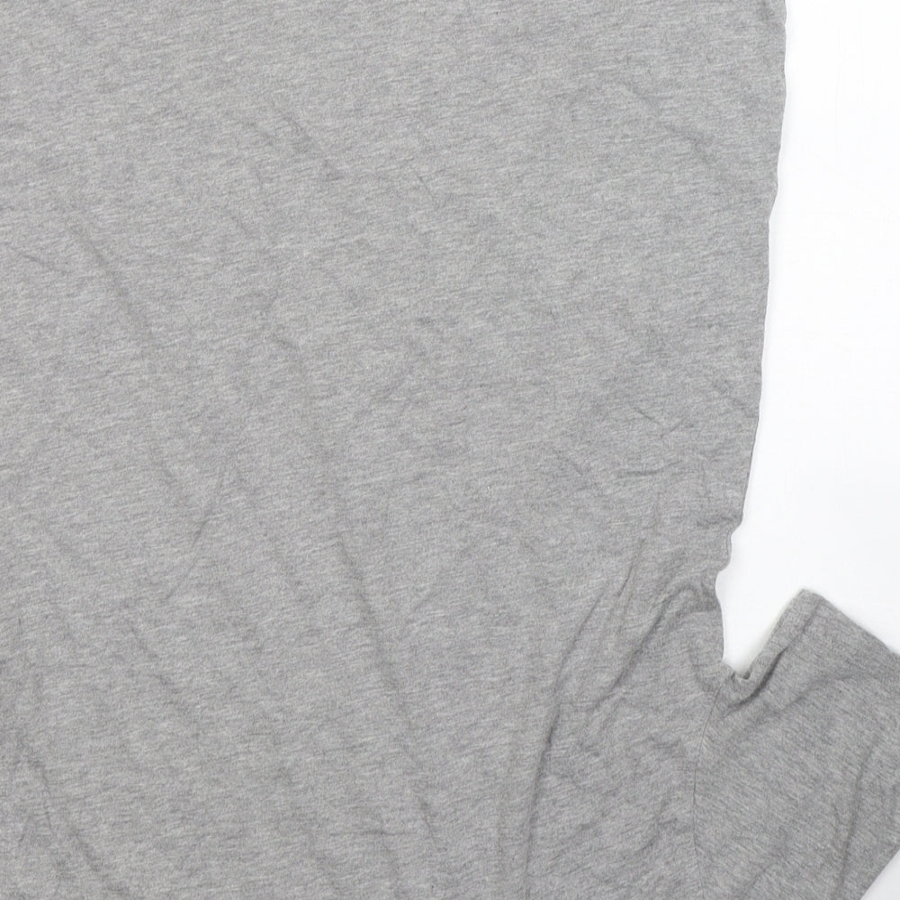 Calvin Klein Mens Grey  Cotton  T-Shirt Size M Round Neck  - Swimwear