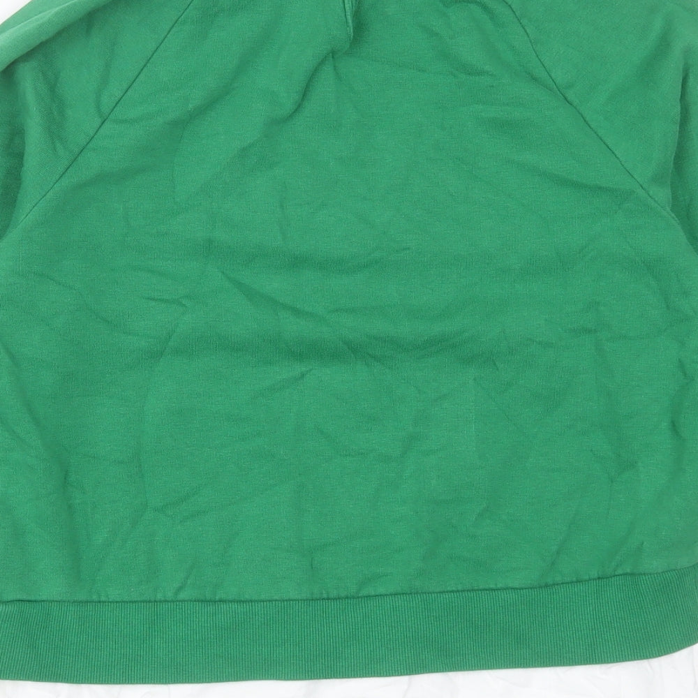 TU Womens Green Collared  Cotton Pullover Jumper Size 10   - New Yor