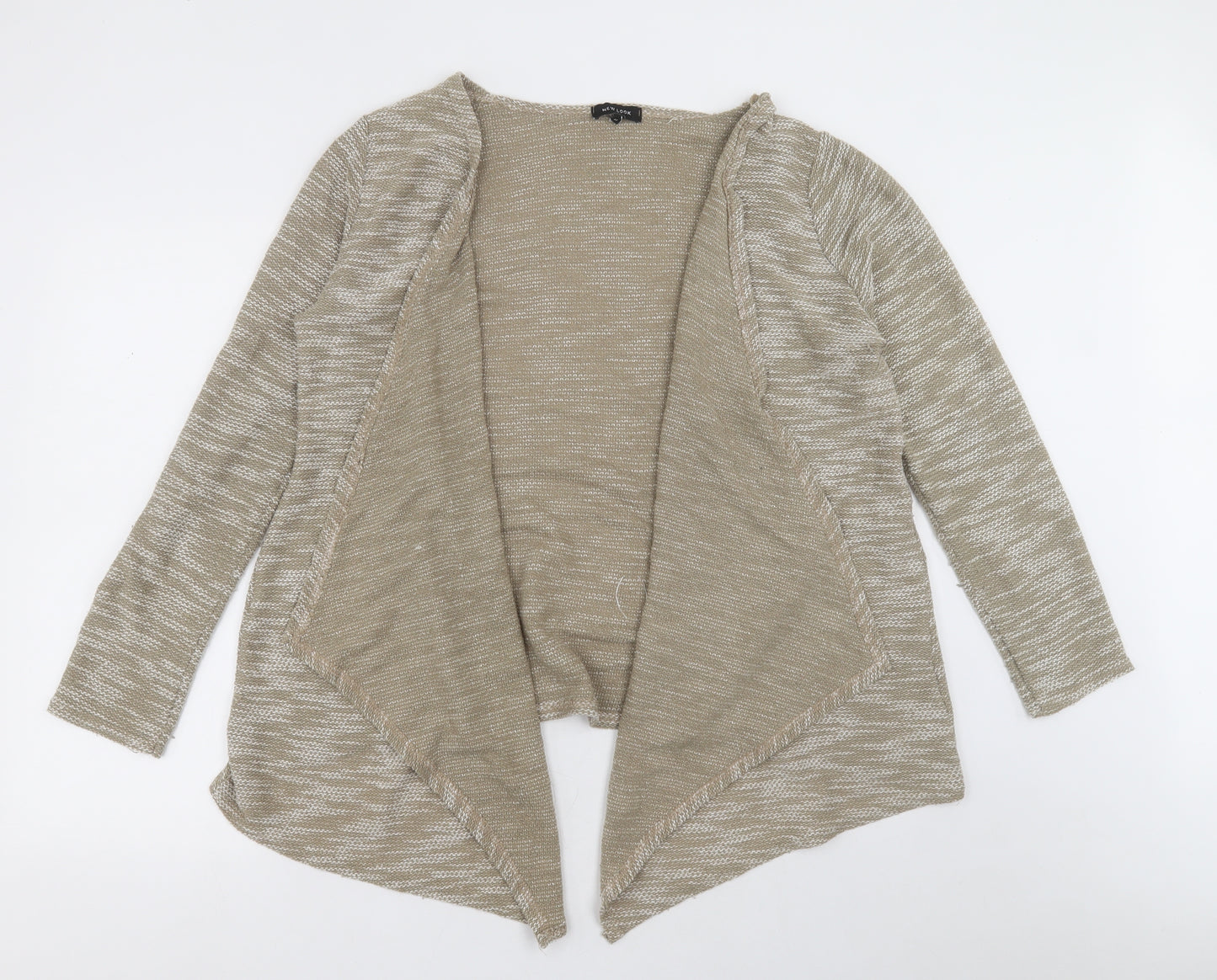 New Look Womens Brown V-Neck  Polyester Cardigan Jumper Size M