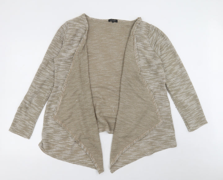 New Look Womens Brown V-Neck  Polyester Cardigan Jumper Size M