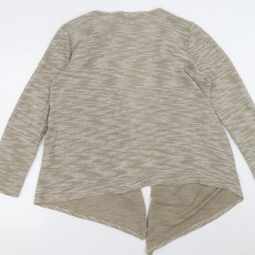 New Look Womens Brown V-Neck  Polyester Cardigan Jumper Size M