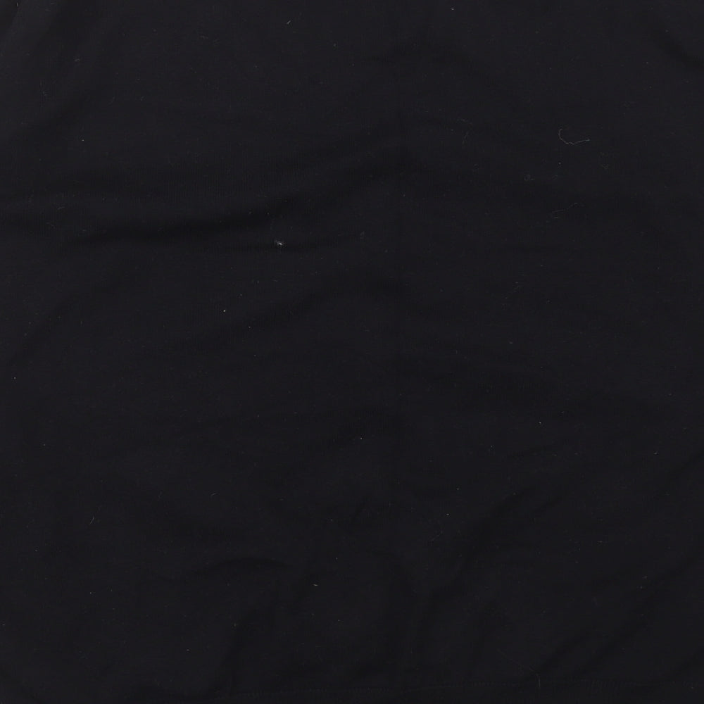Twisted Gorilla Mens Black V-Neck  Cotton Pullover Jumper Size L