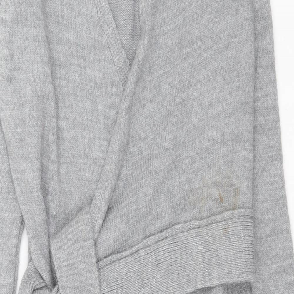 Very Womens Grey  Acrylic Jumper Dress  Size 8  V-Neck Pullover