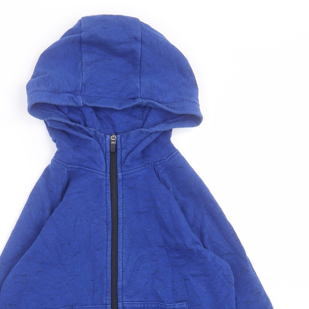 NEXT Boys Blue  Cotton Full Zip Hoodie Size 6 Years  Zip