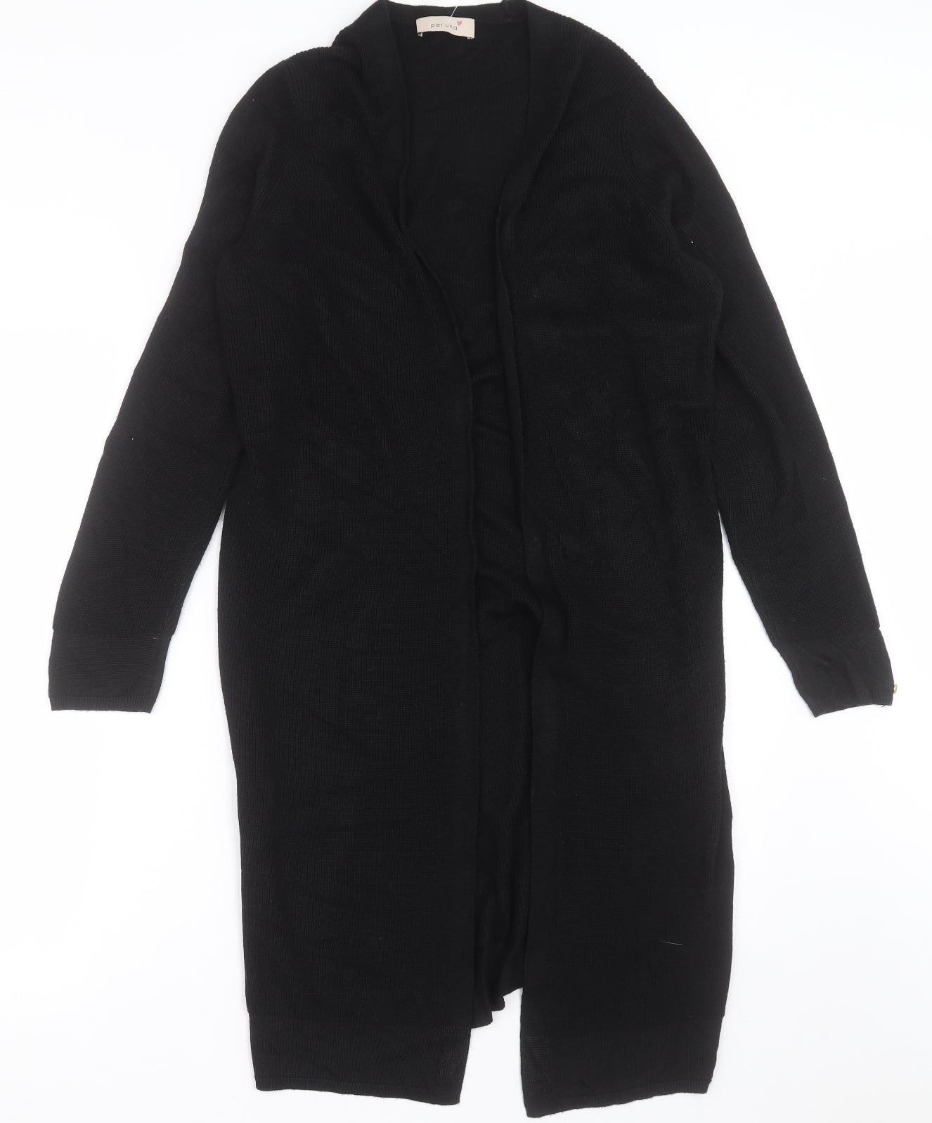 Per Una Womens Black V-Neck  Viscose Cardigan Jumper Size 12