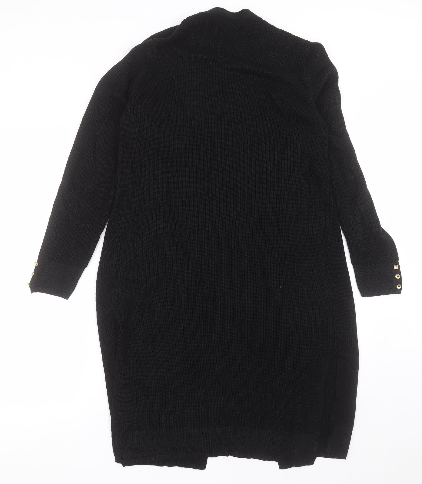 Per Una Womens Black V-Neck  Viscose Cardigan Jumper Size 12