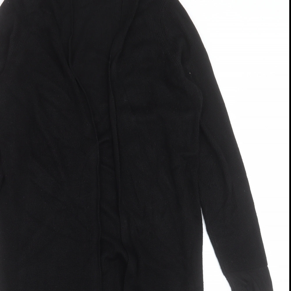 Per Una Womens Black V-Neck  Viscose Cardigan Jumper Size 12