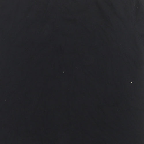Crivit Womens Black  Cotton Basic T-Shirt Size M Crew Neck Pullover