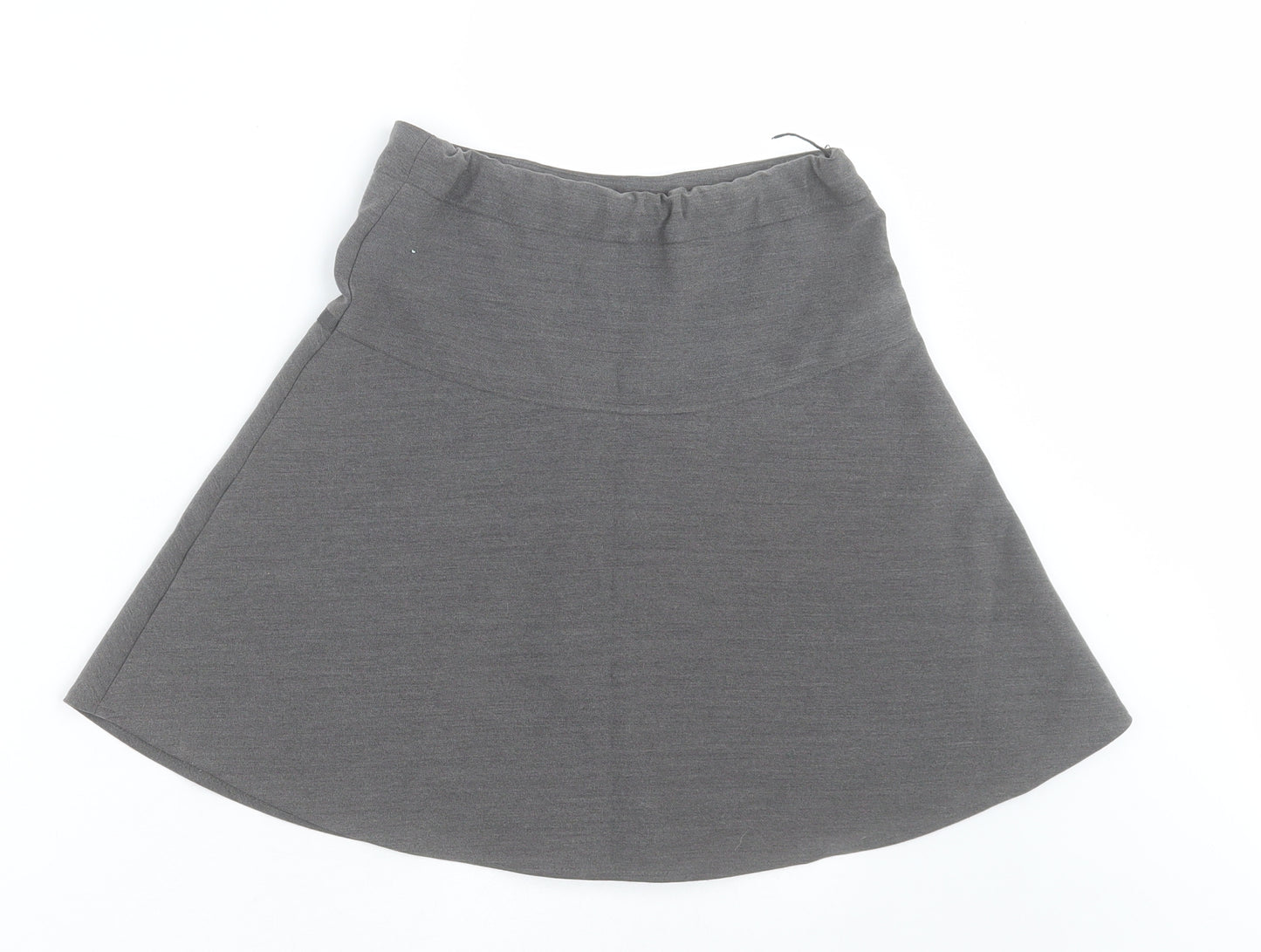 George Girls Grey  Polyester A-Line Skirt Size 8-9 Years  Regular Pull On - School Skirt