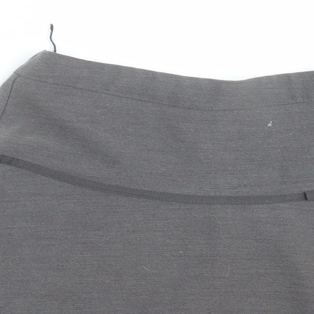 George Girls Grey  Polyester A-Line Skirt Size 8-9 Years  Regular Pull On - School Skirt