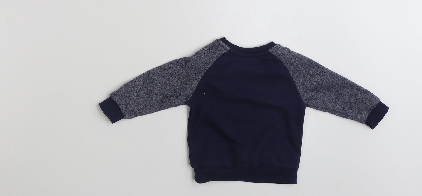 Primark Baby Blue  Cotton Pullover Jumper Size 3-6 Months  Pullover - Forest Friends