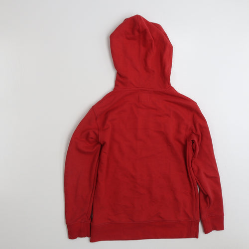 Champion Girls Red  Cotton Pullover Hoodie Size 10-11 Years  Pullover