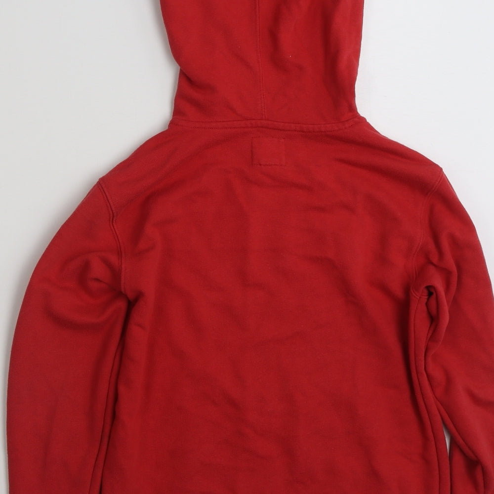 Champion Girls Red  Cotton Pullover Hoodie Size 10-11 Years  Pullover