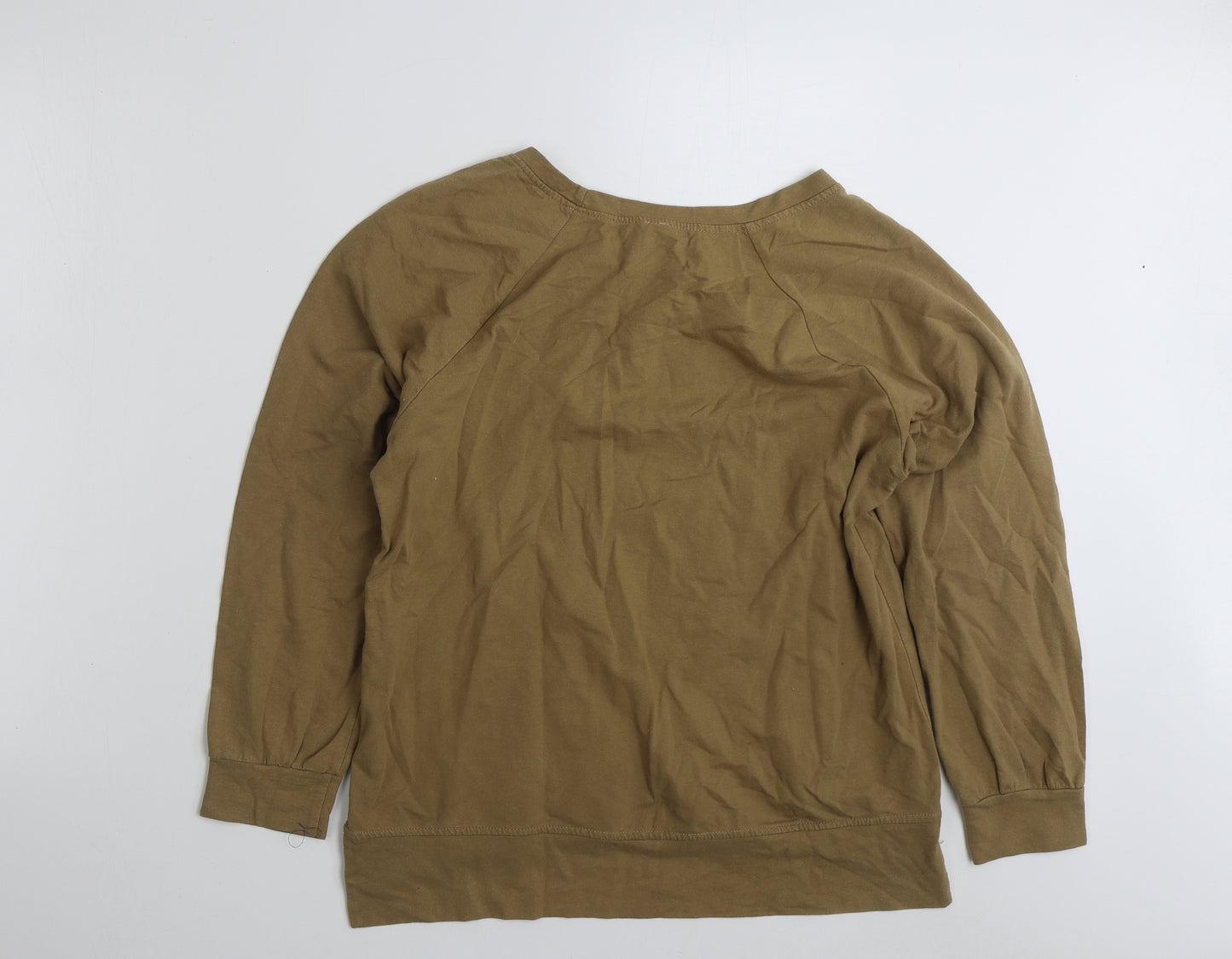 New Collection Womens Brown  Cotton Pullover Sweatshirt Size M  Pullover - Love Heart