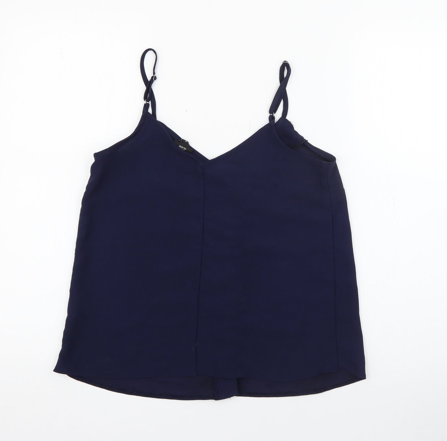 River Island Womens Blue  Polyester Camisole Tank Size 6 V-Neck