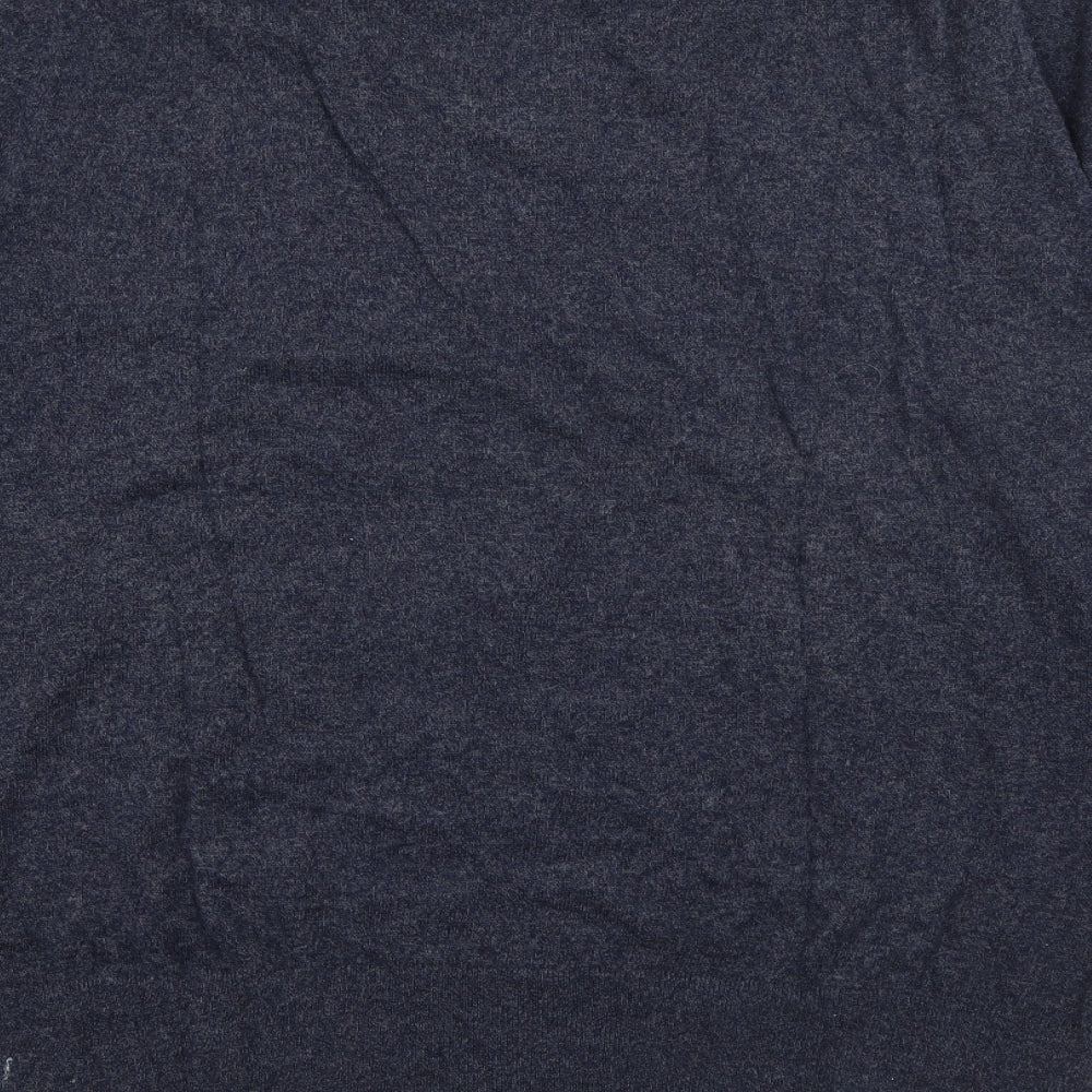 Banana Republic Mens Blue V-Neck  Cotton Pullover Jumper Size L