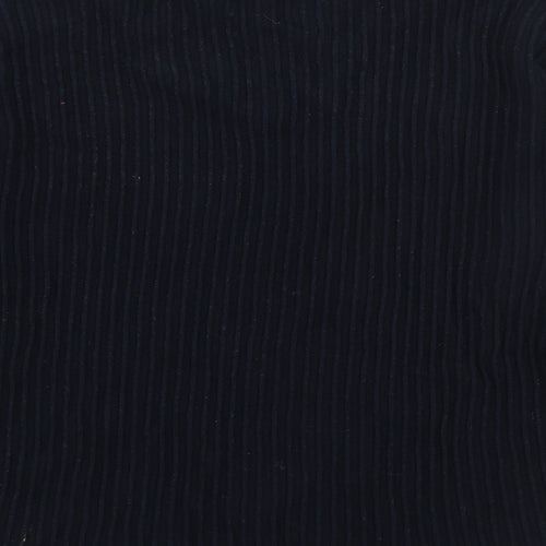 Numph Womens Blue V-Neck  Polyester Pullover Jumper Size S