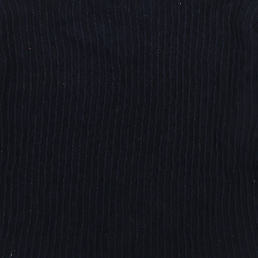 Numph Womens Blue V-Neck  Polyester Pullover Jumper Size S