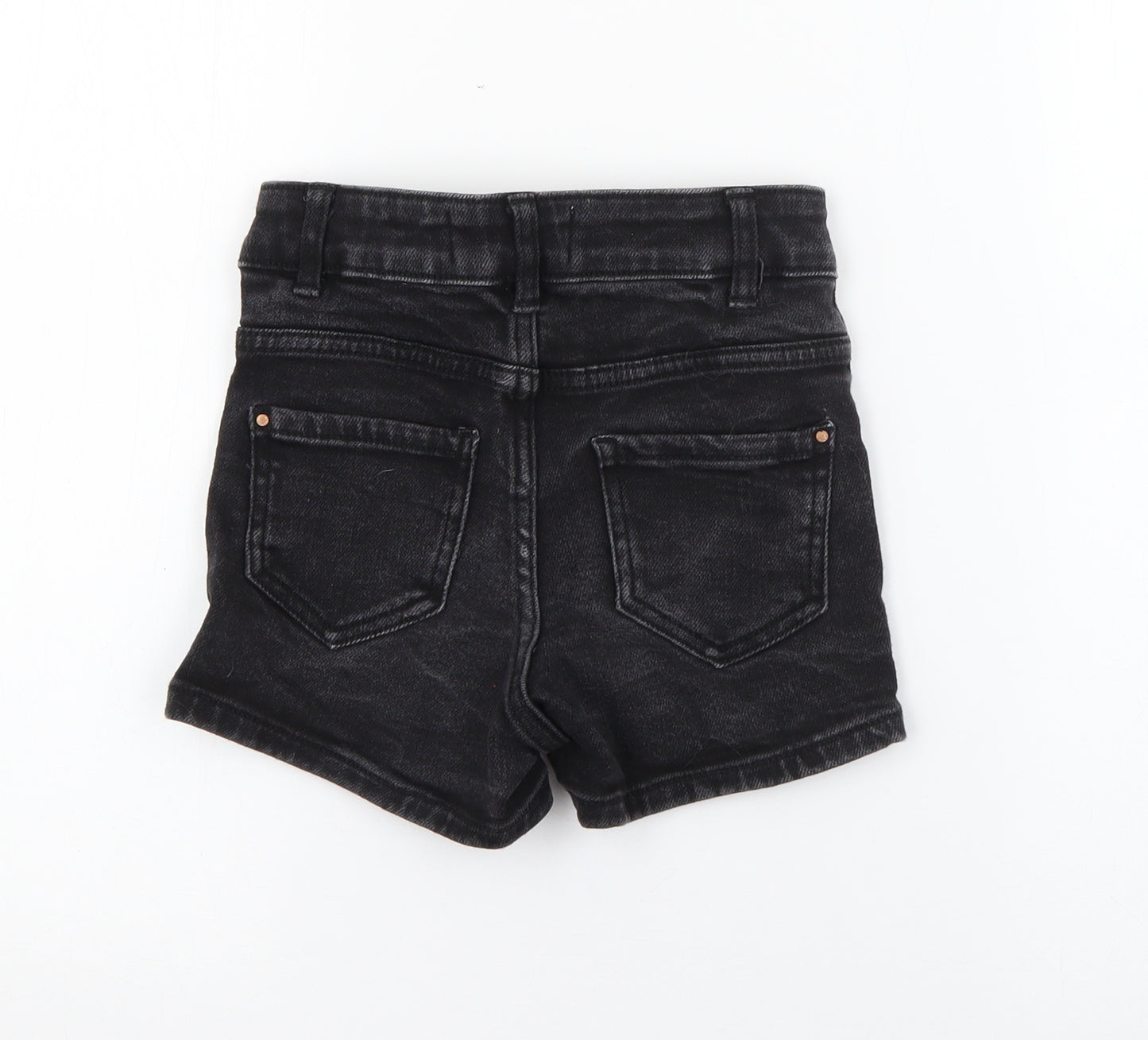 New Look Girls Black  Cotton Mom Shorts Size 9 Years  Regular