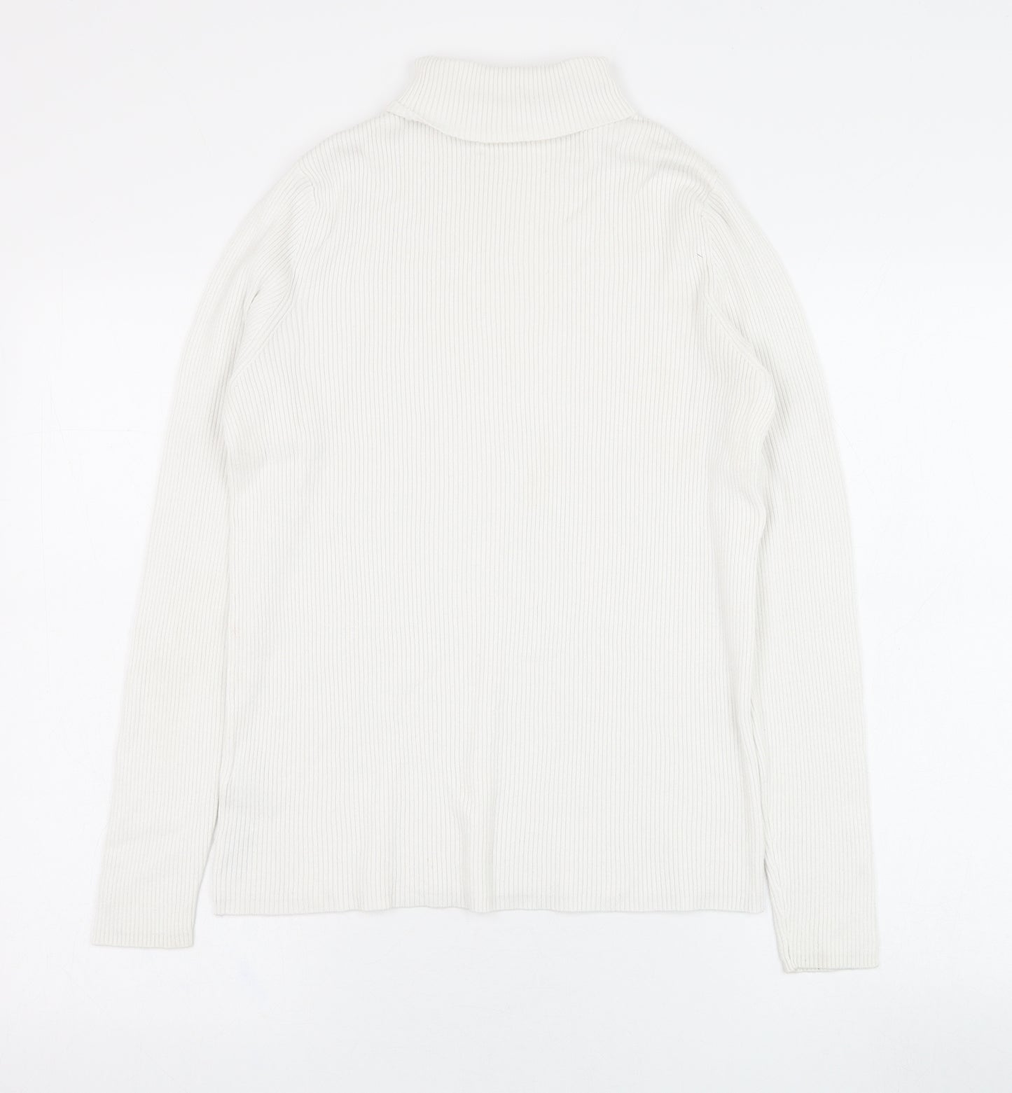 Marks and Spencer Womens Ivory  Viscose Pullover Sweatshirt Size 16  Pullover