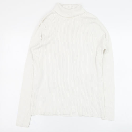 Marks and Spencer Womens Ivory  Viscose Pullover Sweatshirt Size 16  Pullover