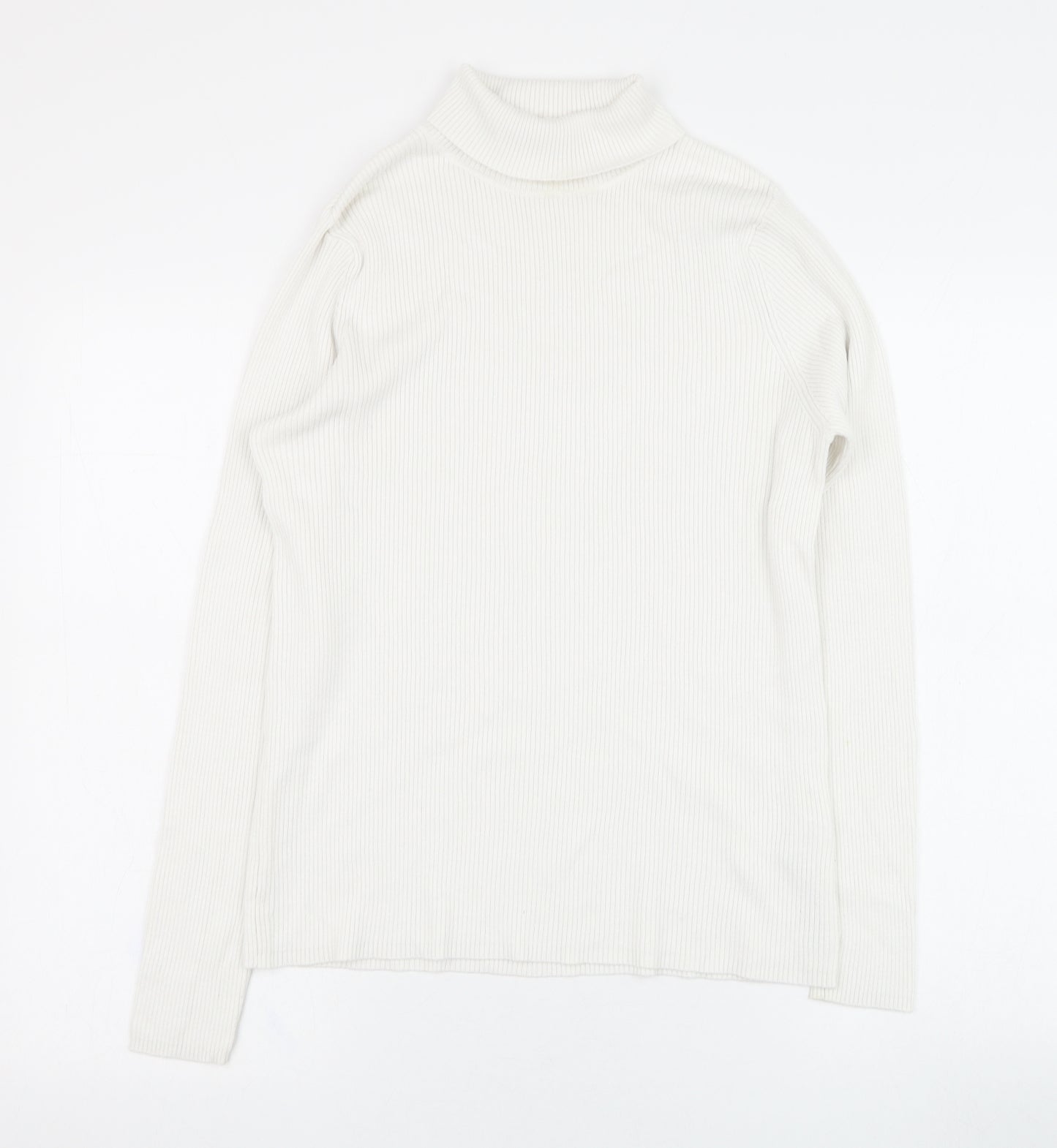 Marks and Spencer Womens Ivory  Viscose Pullover Sweatshirt Size 16  Pullover
