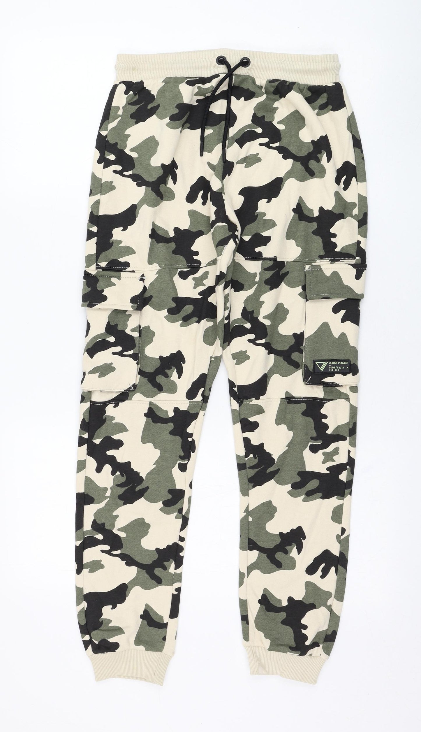 George Boys Beige Camouflage Polyester Jogger Trousers Size 12-13 Years  Regular