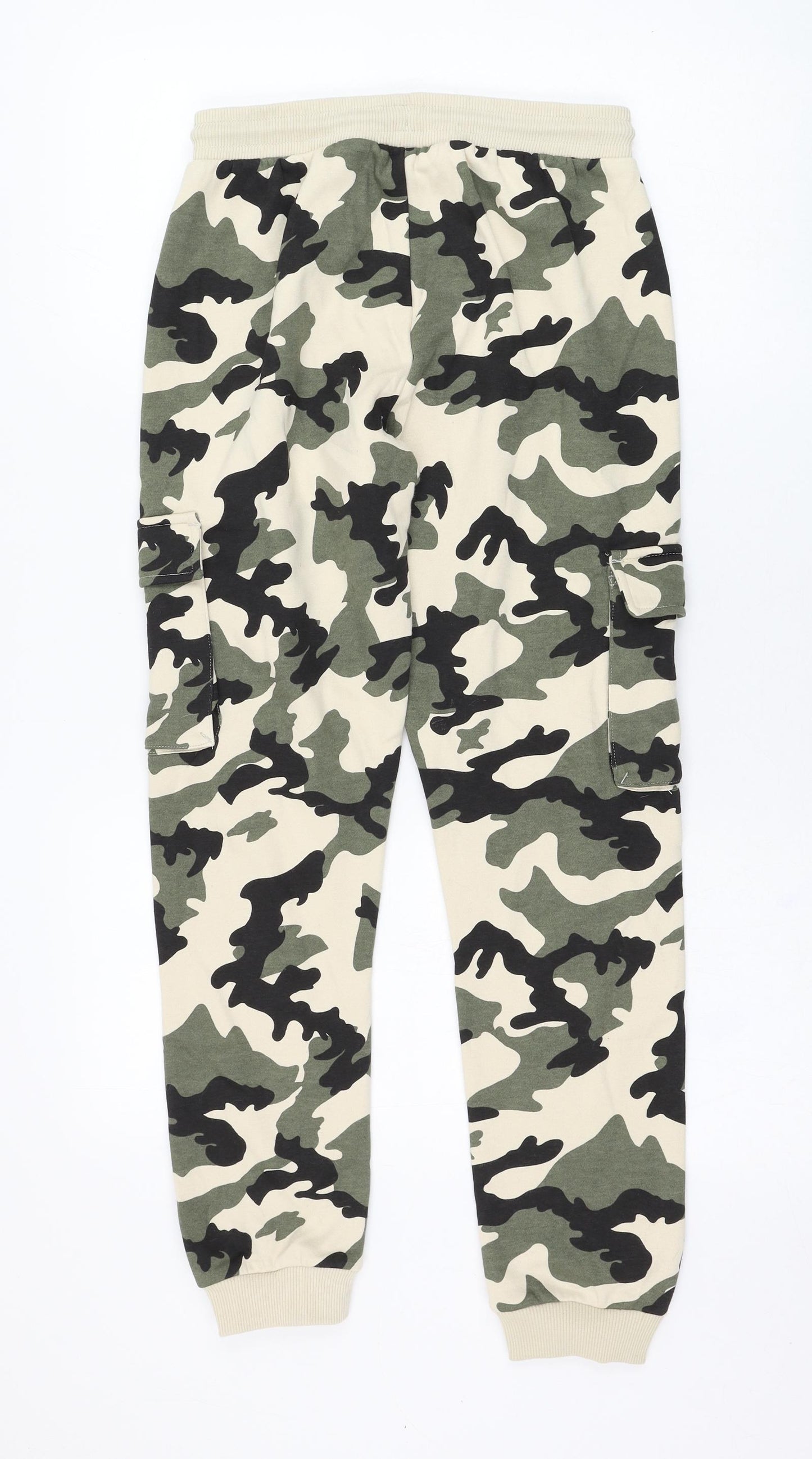 George Boys Beige Camouflage Polyester Jogger Trousers Size 12-13 Years  Regular