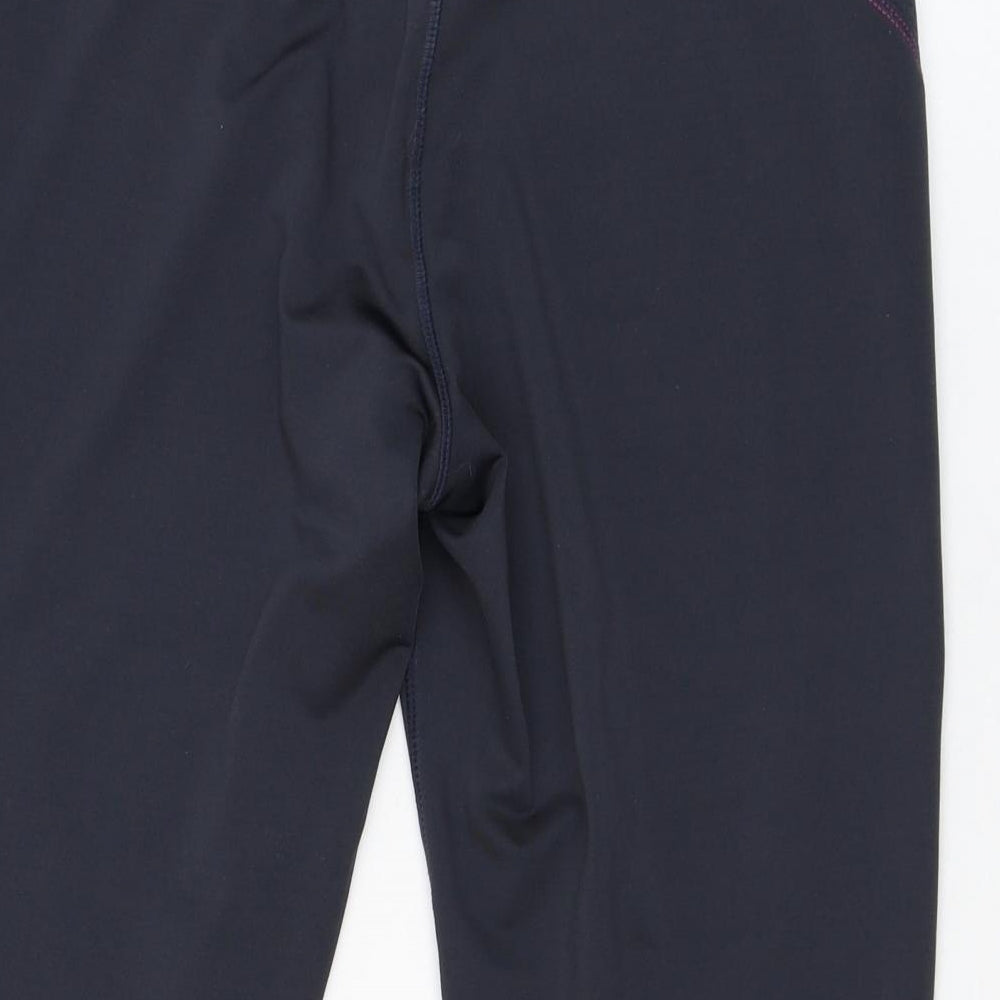 Elle Sport Womens Blue  Polyester Cropped Leggings Size 12 L17 in Regular Pullover