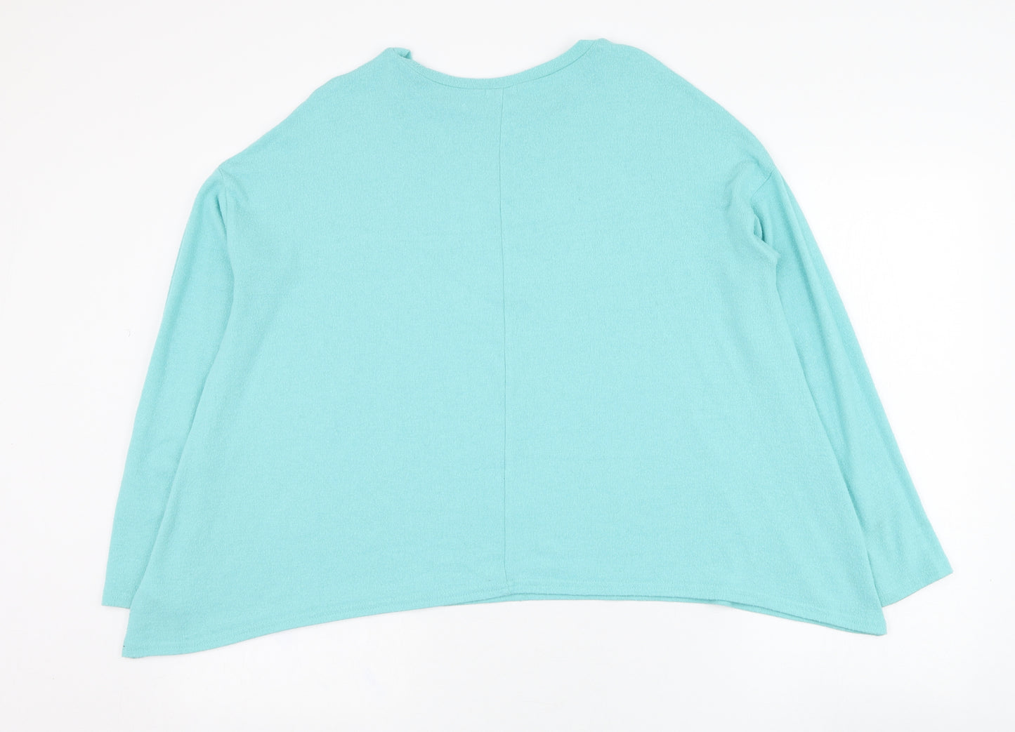River Island Womens Blue  Viscose Pullover Sweatshirt Size 10  Pullover
