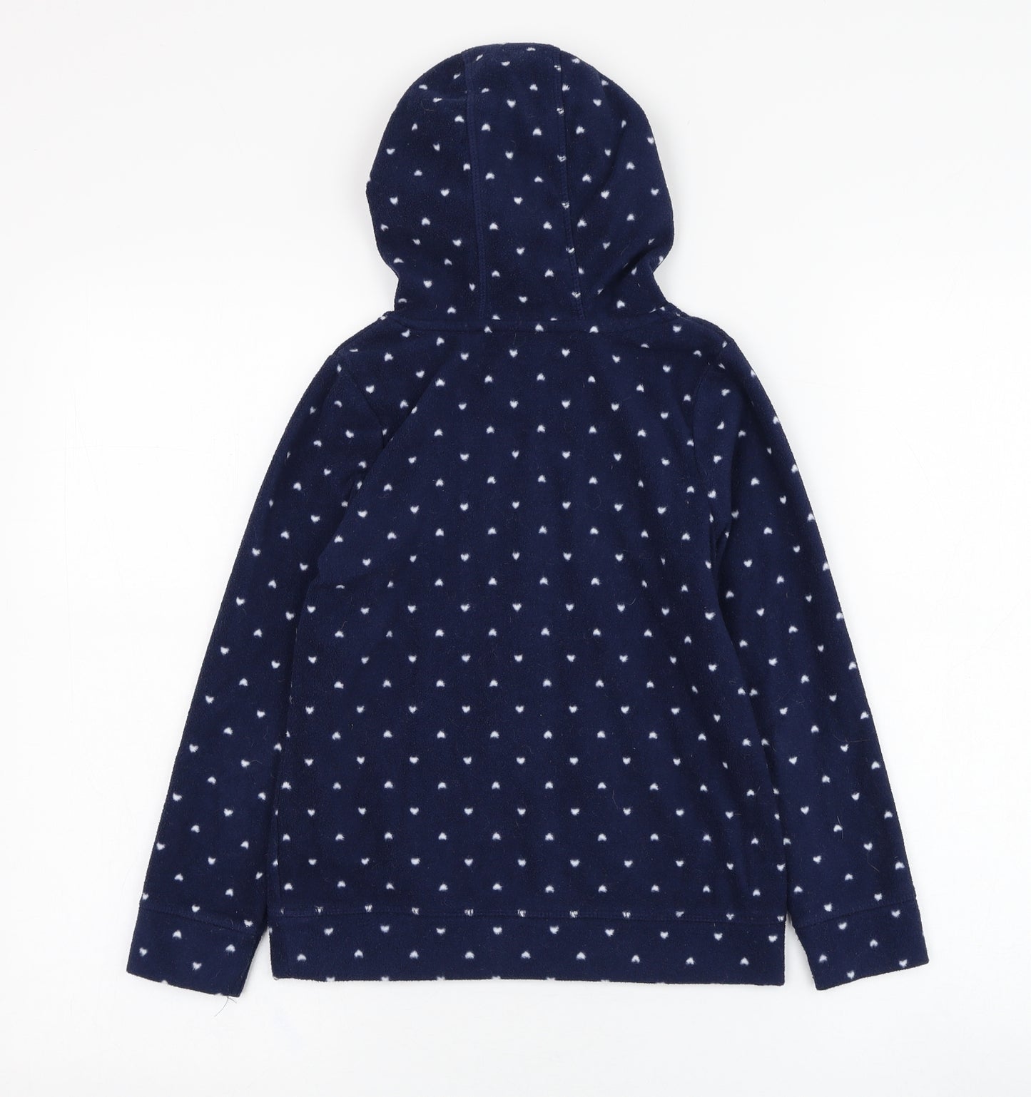 George Girls Blue  Polyester Pullover Hoodie Size 7-8 Years  Pullover - Heart