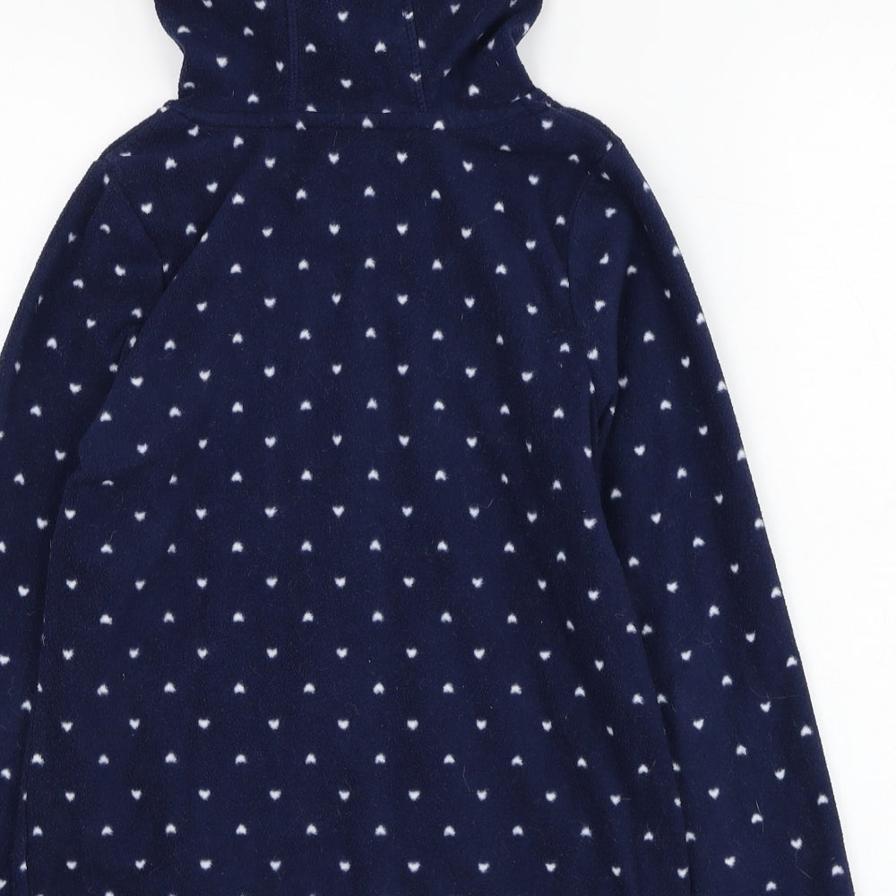 George Girls Blue  Polyester Pullover Hoodie Size 7-8 Years  Pullover - Heart