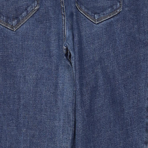 TU Mens Blue  Cotton Straight Jeans Size 40 in L30 in Regular Zip