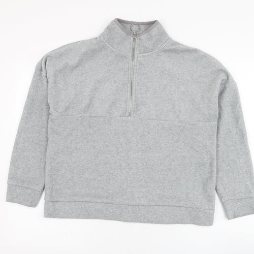 Primark Womens Grey  Polyester Pullover Sweatshirt Size 10  Pullover - Fleece