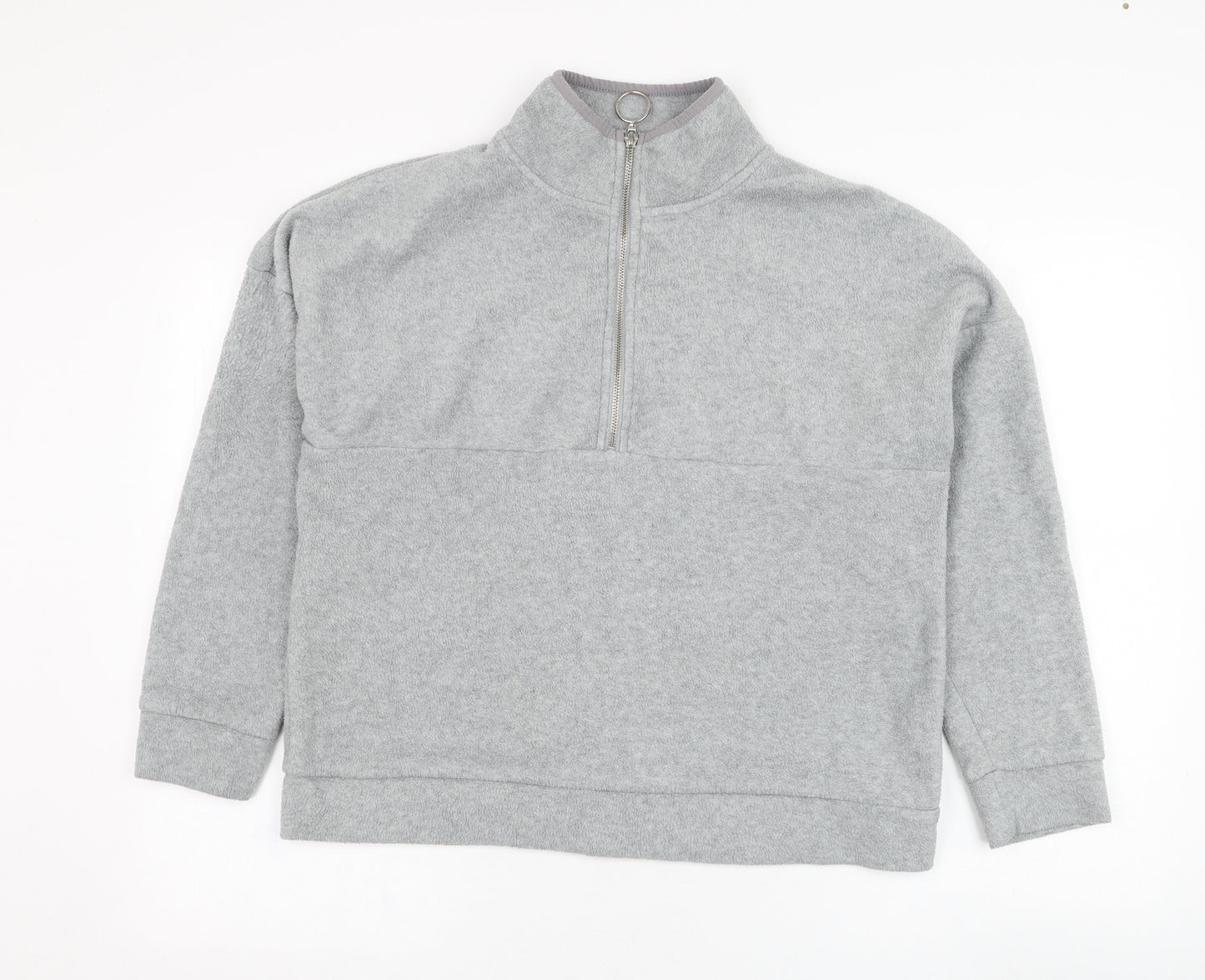 Primark Womens Grey  Polyester Pullover Sweatshirt Size 10  Pullover - Fleece
