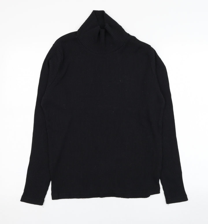 Avenue Womens Black Polyester Pullover Sweatshirt Size 16 Pullover