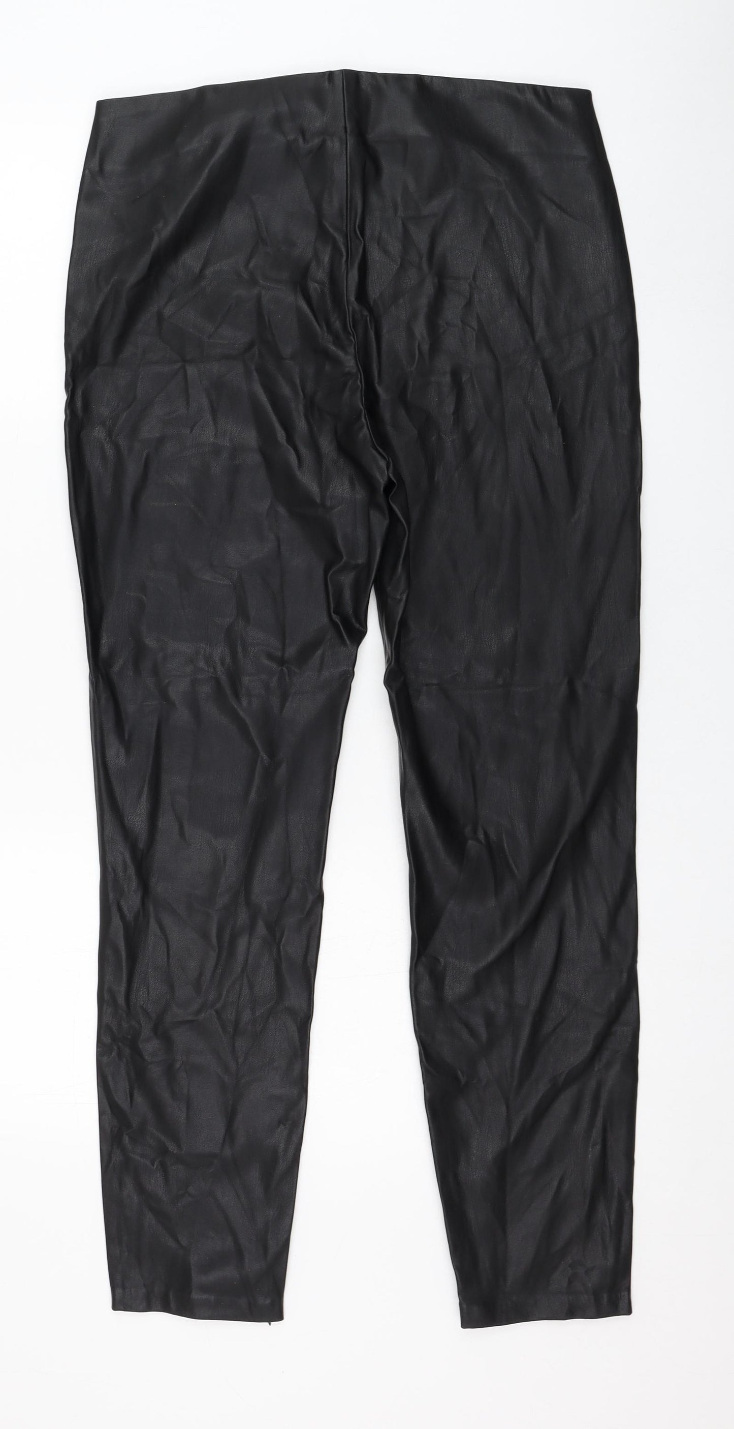 Zara Womens Black  Polyester Capri Leggings Size XL L28 in