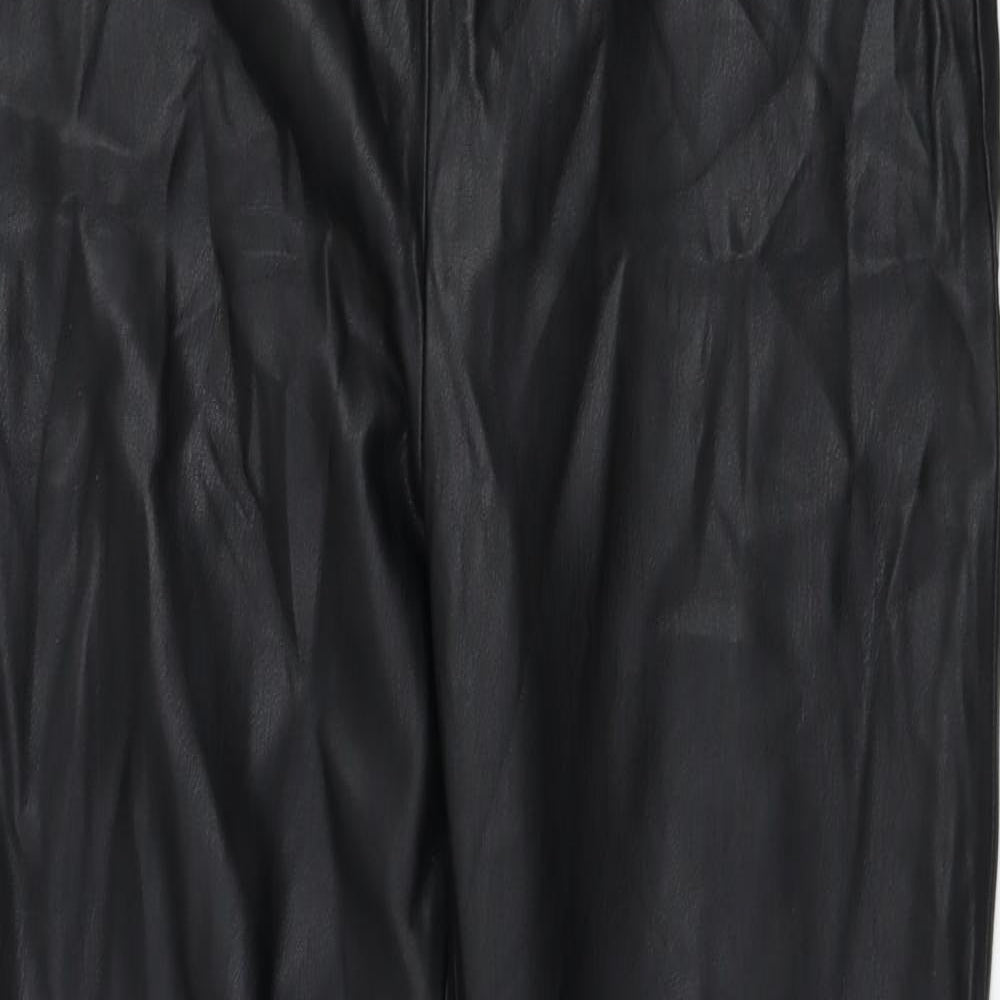 Zara Womens Black  Polyester Capri Leggings Size XL L28 in