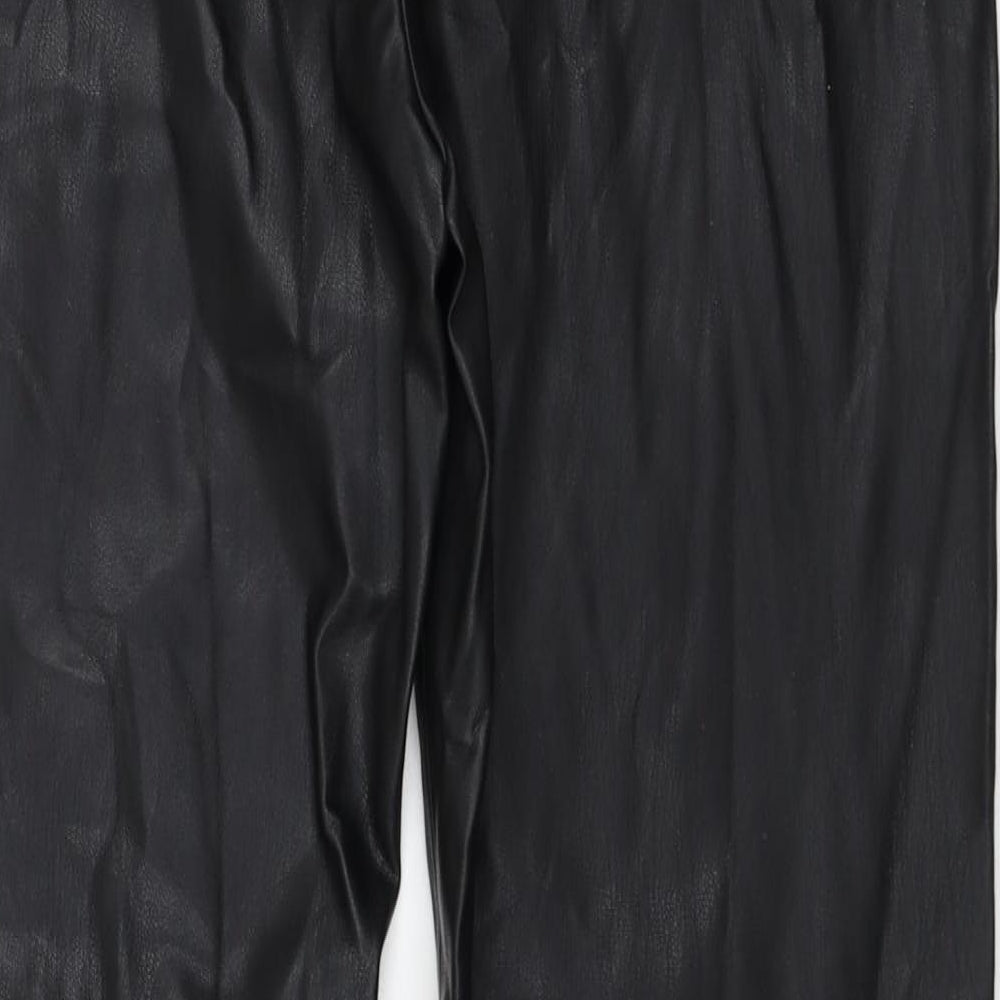 Zara Womens Black  Polyester Capri Leggings Size XL L28 in