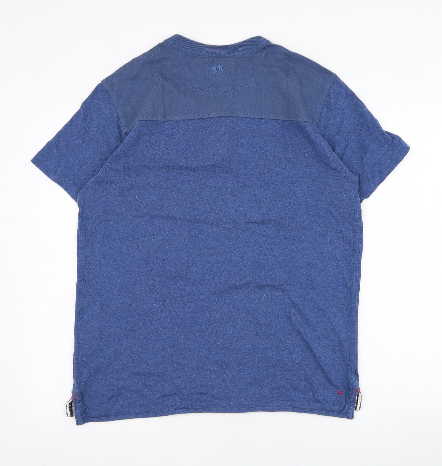 Fat Face Mens Blue  Cotton  Polo Size S Round Neck Pullover