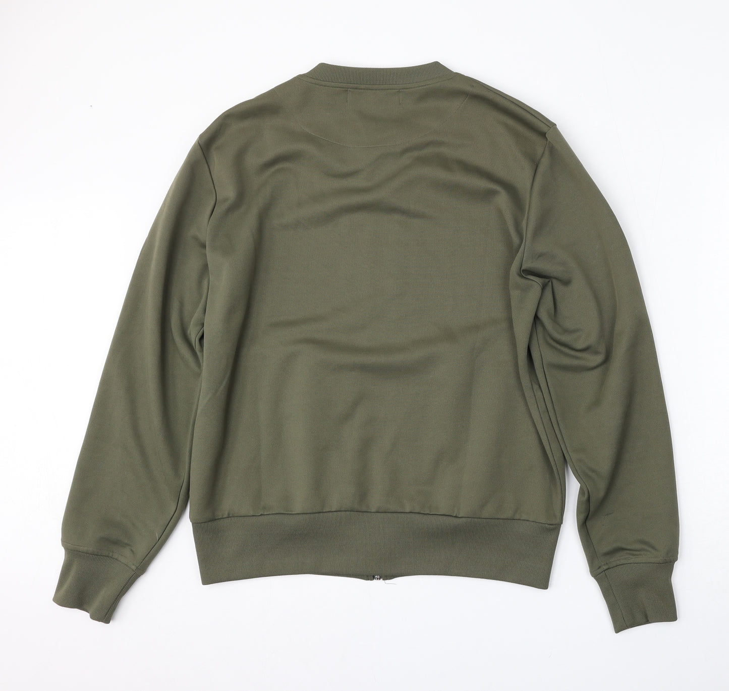 H&M Mens Green   Bomber Jacket Jacket Size M  Zip