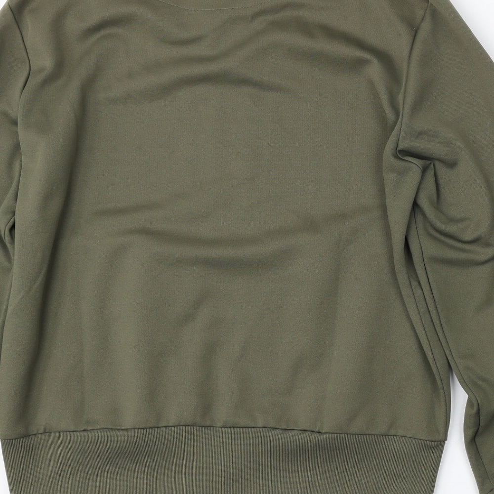 H&M Mens Green   Bomber Jacket Jacket Size M  Zip