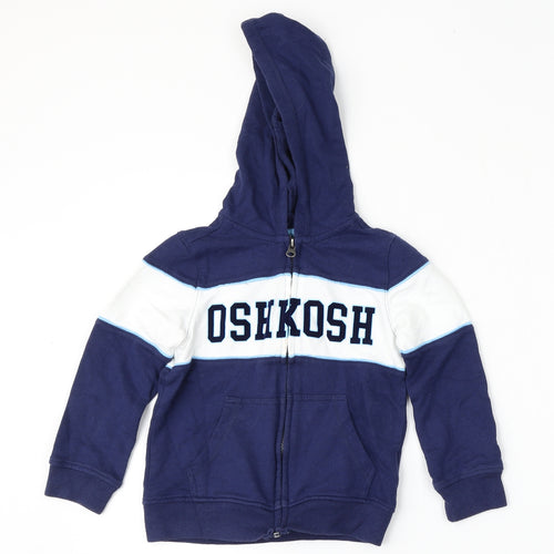 Oshkosh Boys Blue  Cotton Pullover Hoodie Size 5 Years