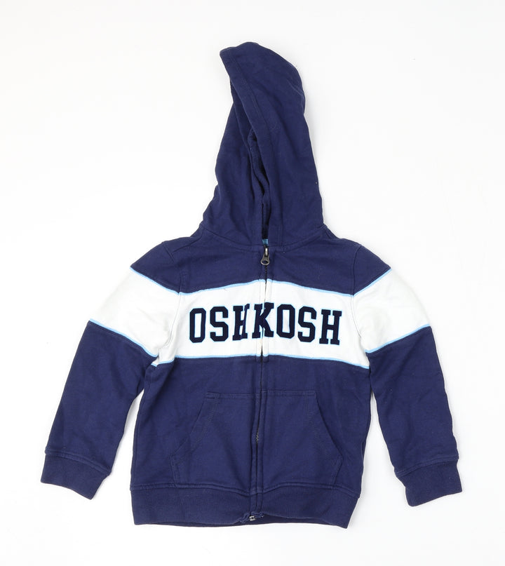 Oshkosh Boys Blue  Cotton Pullover Hoodie Size 5 Years
