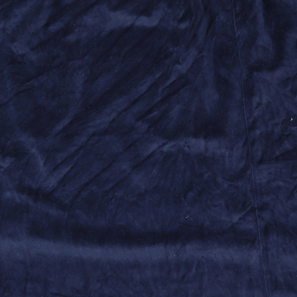 Damart Womens Blue  Cotton A-Line Skirt Size 26