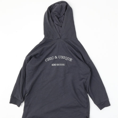 George Girls Blue  Polyester Pullover Hoodie Size 5-6 Years