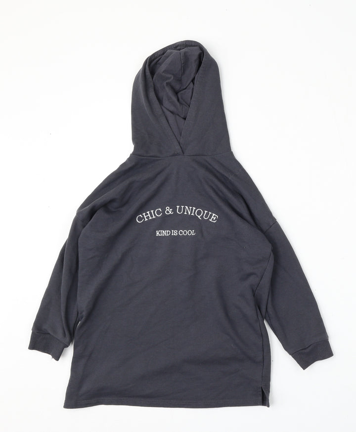 George Girls Blue  Polyester Pullover Hoodie Size 5-6 Years