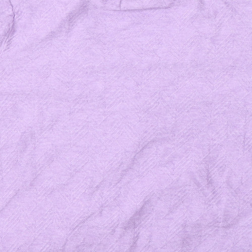 Marks and Spencer Womens Purple V-Neck  Viscose Pullover Jumper Size L