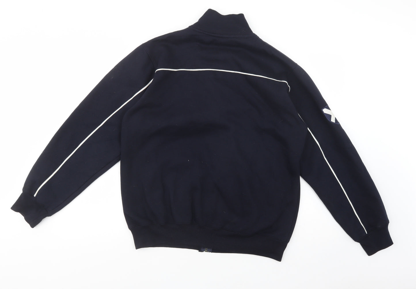 Scotland Clothing Mens Blue  Cotton Full Zip Sweatshirt Size M   - Scotland